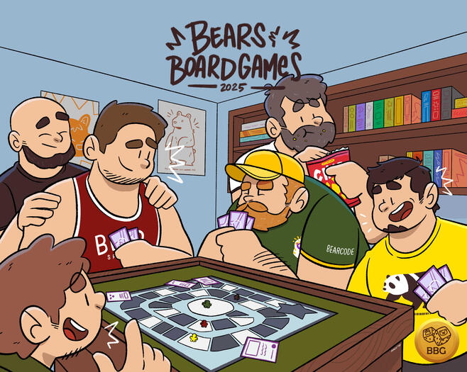 Bears &amp; Boardgames Illlustration, 2025